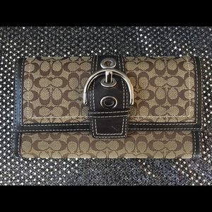 Genuine Coach trifold wallet